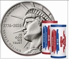 2026 Half Dollar 2 Roll Set Semiquincentennial In Hand