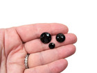Black Faceted Sew-on Gems X 47 Pieces 2 Hole Le Bouton Crafts Sewing B31