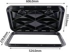 Amarine Made 24  X 14  Marine Deck Hatch Boat Deck Hatch Access Hatch Lid Black