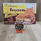 Vintage Hershey   s Reese   s Peanut Butter Cups Tin Sign W  New Reese s Coffee Mug