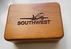 Southwest Airlines Branded Wood Game Box Set W  Cards   Dice