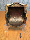 Vintage Amerock Carriage House Antique Brass Toilet Tissue Paper Holder Recessed