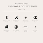 Heritage Forge Mini Branding Iron 1  Wood   Leather Symbols Collection Set Of 10