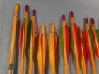 Estate Lot Of 15 Vintage Wood Arrows 1 Aluminum Mixed Sizes About 31 
