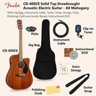 Fender Cd-60sce Dreadnought Acoustic-electric Guitar - All Mahogany W  Gig Bag