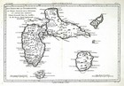 1780 Bonne Map Guadeloupe Marie Galante Terre De Haut Caribbean Islnds Antilles