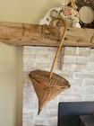 Antique Wicker wood Umbrella Purse  Rare Victorian Treasure about 25 Inches Tall