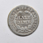 1850 Seated Liberty Half Dime   Solid Good  
