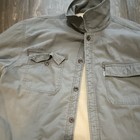 Levi s Men s Gray Lined Button Front Jacket W  Pockets Fleece Warm  Size Xl