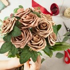 Artificial Flower Foam Rose Silk Rose 25pcs Real Looking Fake Rose With Stems   
