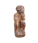 Original 1800 s Old Antique Vintage Wood Hand Craved Wooden Monkey Figure Statue