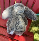 Jellycat Bashful Woodland Babe Bunny Plush Stuffed Grey Brown Small 8  Rabbit