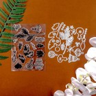 Christmas Greetings Clear Stamps Metal Cutting Dies Diy Scrapbooking Card Making