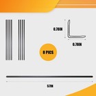 Ouzugie 8-pack 57  Wpc Slat Wall Panel Trim Corner Guard Black