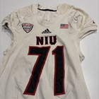 Game Worn Used Jersey Northern Illinois Huskies Niu Football Adidas Size Xl  71