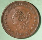 1837 Hard Times Token - Millions For Defence Not One Cent For Tribute Inv  A-303