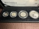 2012 Uk Britannia 4-coin Silver Proof Set W  Clamshell Case   Coa