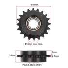 2pcs Ansi  25 Chain Idler Sprocket 12mm Bore  1 4  Pitch  Hardened 20 Tooth