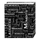 Magnetic Self-stick 3-ring Photo Album 100 Pages  50 Sheets   Black   