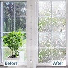 Etched Lace Window Film Static Window Cling Glass Door Decals Frosted Glass W   
