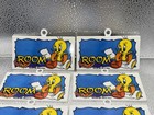 Vintage 1997 Tweety Room Door Magnet Sign Lot Of 8 Looney Tunes Warner Bros
