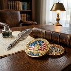 Us 250th Anniversary Commemorative Coin Liberty   Eagle Collectible
