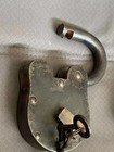 Antique 5   Padlock Lock And 2 Key Old Vintage Antique 1800s Style Antique Lock