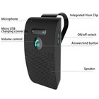 Wireless Bluetooth-compatible Hands Free Car Kit Speaker Phone Sun Visor Fm