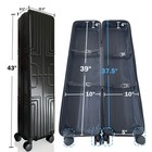 Travel Hard Carrying Case Trade Show Shipping Case Inside  39 l X 10  W X 8  H