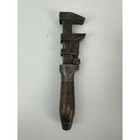Antique Pipe Wrench Wood Handle 8 25 Inches 