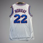 Vtg Space Jam Bill Murray Tune Squad Basketball Jersey White Looney Tunes Small