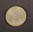 1944 S United States Philippines Silver Coin 50 Centavos
