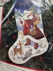 Vintage Dimensions 9097 Animal Friends And Santa Stocking Needlepoint Kit