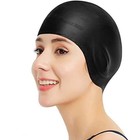 Silicone 3d Ear Protection Swimming Cap Non-tight Man Women Comfortable Swim Cap