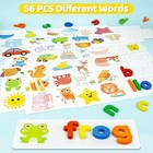 Alphabet Abc Learning Educational Toys For 2 3 4 5 Years Old Boys Girls  Wood   