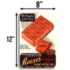Vintage Reese s Peanut Butter 8 X 12 Inch Aluminum Tin Sign 4 Holes - Etin1381