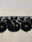 Antique 19th Century French Chantilly Lace Floral 24    X 3    Bobbin Trim