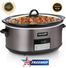Crock-pot 8qt Digital Slow Cooker  10 serving   320w   sccpvfc800-ds