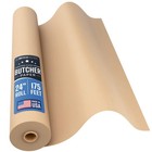24 Inch X 175 Feet  Brown Butcher Paper Roll  Unbleached  Uncoated  Unwaxed     