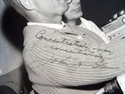 Autographed Signed John Glenn Nasa Photo Of Mercury 7  Astronaut And Others 1961