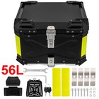 Aluminum 56l Motorcycle Trunk Tour Tail Box Waterproof Luggage Storage Top Case
