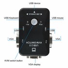 2 Port Usb 2 0 Kvm Vga Switch W vga Usb Cable For Mouse Keyboard Monitor Pc 2020