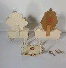 Vtg Spielwaren Rococo Dollhouse Vanity Dresser Coffee Table 3pc   Hand Mirror