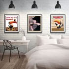 Black Guinness Beer Posters   Prints Set Of 3 - Classic Beer Bar Wall Decor