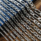 Real Solid 925 Sterling Silver Figarucci Mens Boys Chain Bracelet Or Necklace
