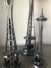 Exclusive Seattle Space Needle 6     9     Or 12    Zinc Statue - Officially Licensed