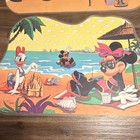 Disney Printed Plastic Placemat Set Of 3 1970s-1990smickey Minnie Donald Goofy