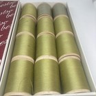 Vintage Nos Bestso Twist Thread Wooden Spools Box Of 12  492 Apple Green