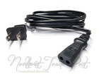 2-pin Oval Power Cord For Technics Turntable Record Player Model Sl-q300  