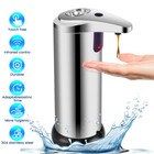 Touch-free Rechargeable Soap Pump Dispenser Auto Handfree Sensor Stainless 280ml